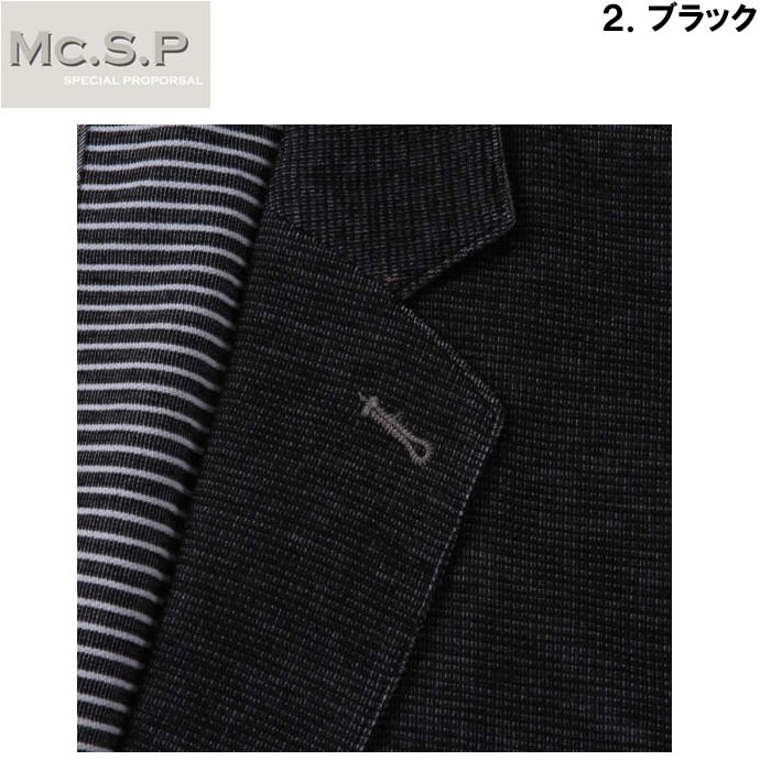 大きいサイズ キングサイズ ビッグサイズ メンズ Mc.S.P 裏ボーダーカットジャケット（メーカー取寄）エムシーエスピー 3L 4L 5L 6L 7L 8L |  | 16