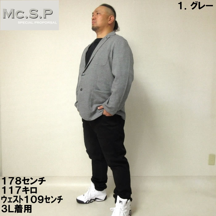 大きいサイズ キングサイズ ビッグサイズ メンズ Mc.S.P 裏ボーダー