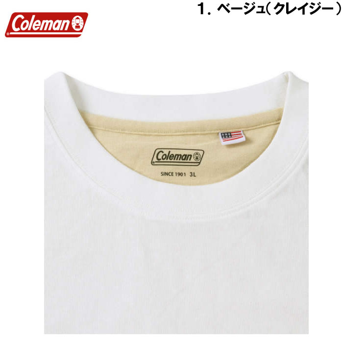 大きいサイズ キングサイズ ビッグサイズ メンズ Coleman USAコットンポケット付半袖Tシャツ（メーカー取寄）コールマン 3L 4L 5L 6L 7L 8L｜deviloose｜10