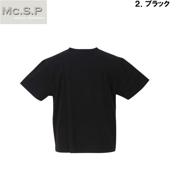 大きいサイズ メンズ Mc.S.P タックボーダーフェイクレイヤードヘンリー半袖Tシャツ（メーカー取寄）エムシーエスピー 3L 4L 5L 6L 7L 8L |  | 15