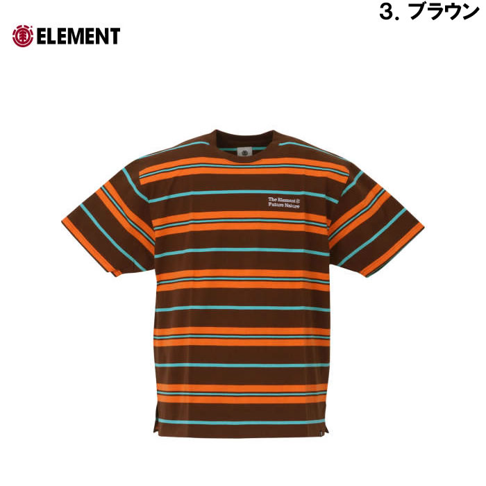 大きいサイズ キングサイズ ビッグサイズ メンズ ELEMENT BIG BORDER半袖Tシャツ（メーカー取寄）エレメント 3L 4L 5L 6L | ELEMENT | 16