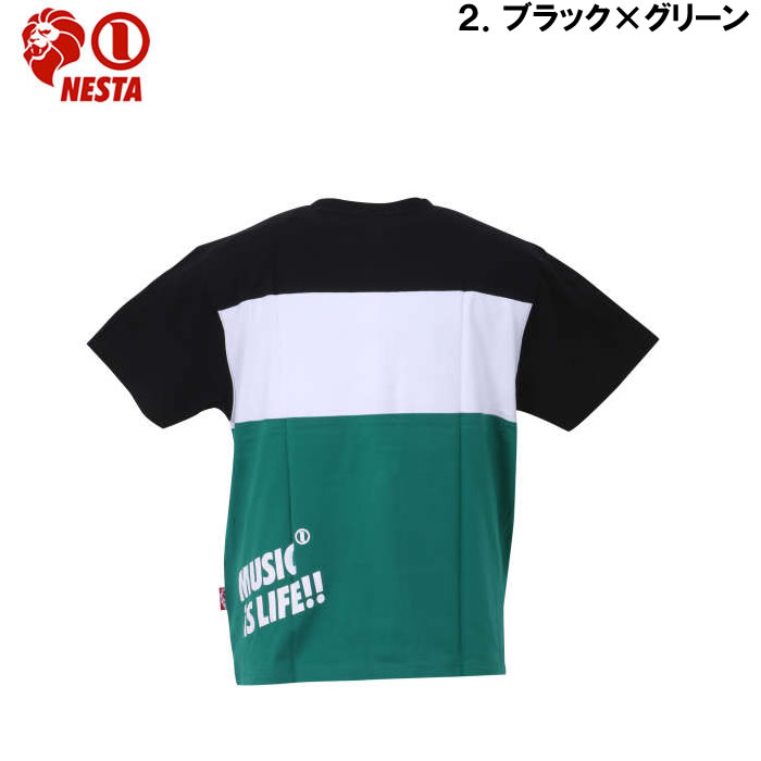 大きいサイズ キングサイズ ビッグサイズ メンズ NESTA BRAND 天竺切替半袖Tシャツ（メーカー取寄）ネスタブランド 3L 4L 5L 6L 8L | NESTA BRAND | 12