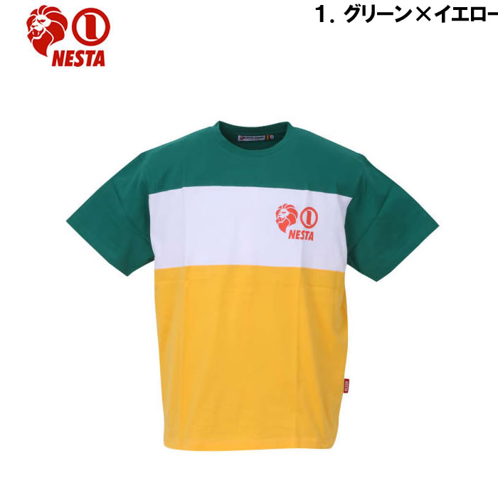 大きいサイズ キングサイズ ビッグサイズ メンズ NESTA BRAND 天竺切替半袖Tシャツ（メーカー取寄）ネスタブランド 3L 4L 5L 6L 8L | NESTA BRAND | 05