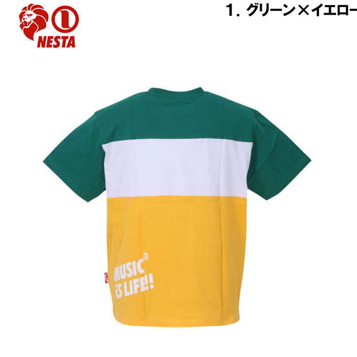 大きいサイズ キングサイズ ビッグサイズ メンズ NESTA BRAND 天竺切替半袖Tシャツ（メーカー取寄）ネスタブランド 3L 4L 5L 6L 8L | NESTA BRAND | 06