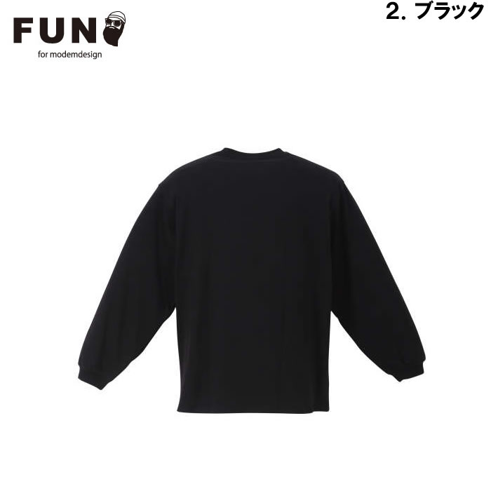 大きいサイズ メンズ FUN for modemdesign buddy ojisan長袖Tシャツ