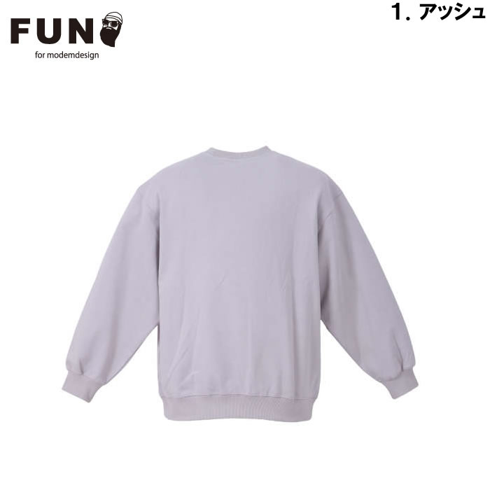大きいサイズ メンズ FUN for modemdesign face ojisanクルーネックスウェットシャツ（メーカー取寄）ファン フォー モデムデザイン 3L 4L 5L 6L　トレーナー |  | 07