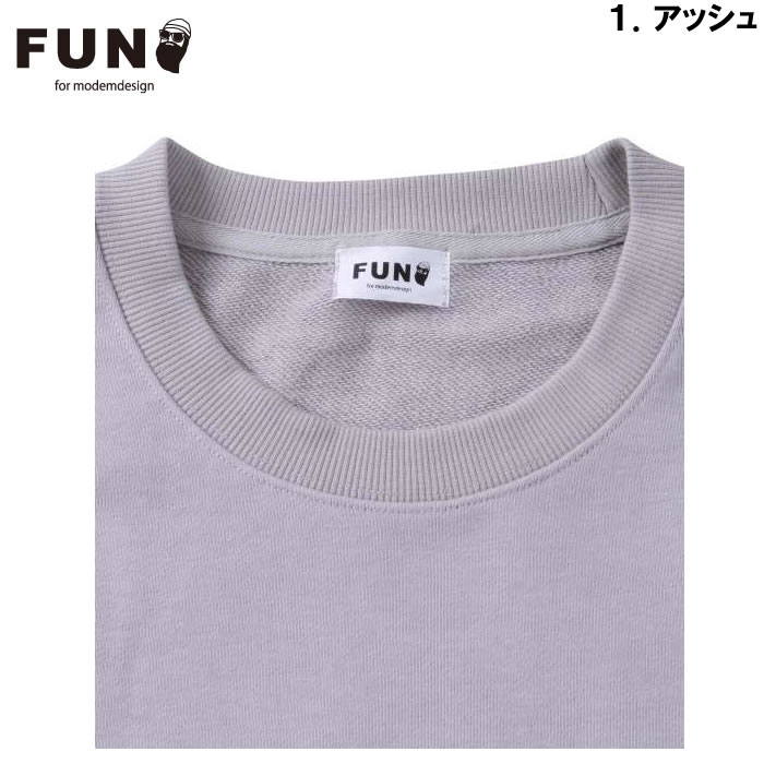 大きいサイズ メンズ FUN for modemdesign face ojisanクルーネックスウェットシャツ（メーカー取寄）ファン フォー モデムデザイン 3L 4L 5L 6L　トレーナー |  | 08