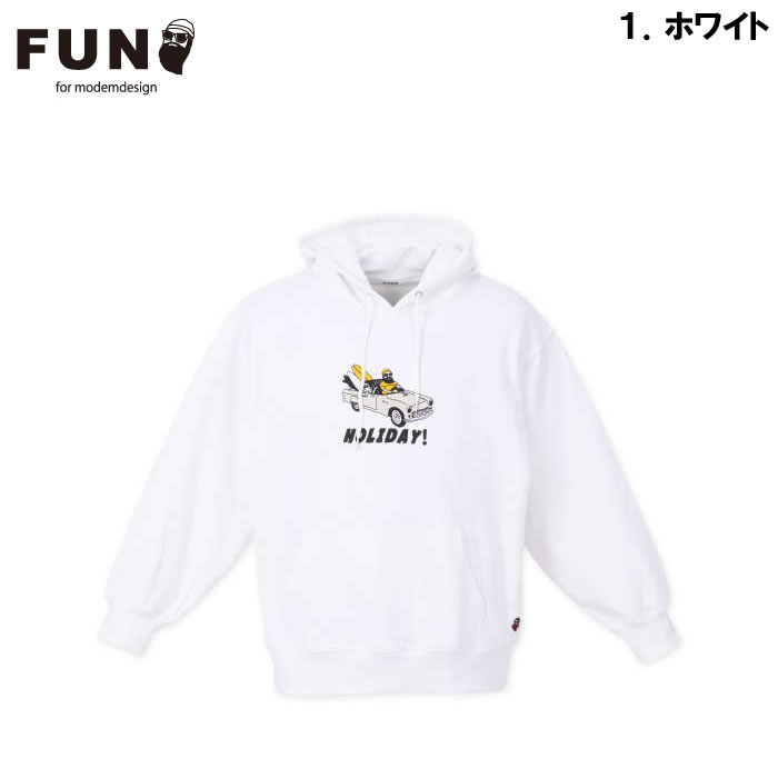 大きいサイズ メンズ FUN for modemdesign fun friends ojisanプルパーカー（メーカー取寄）ファン フォー モデムデザイン 3L 4L 5L 6L |  | 06