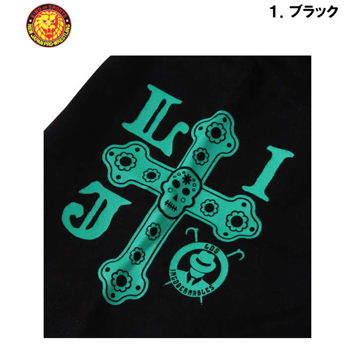 大きいサイズ キングサイズ ビッグサイズ メンズ 新日本プロレス L・I・Jカラベラ半袖Tシャツ（メーカー取寄） 3L 4L 5L 6L 8L　内藤哲也 |  | 10