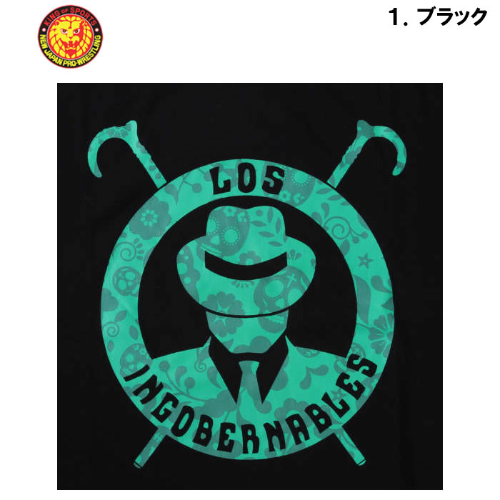 大きいサイズ キングサイズ ビッグサイズ メンズ 新日本プロレス L・I・Jカラベラ半袖Tシャツ（メーカー取寄） 3L 4L 5L 6L 8L　内藤哲也 |  | 11