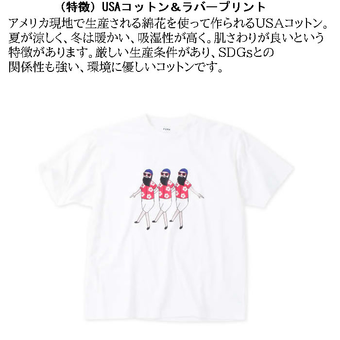 大きいサイズ キングサイズ ビッグサイズ メンズ FUN for modemdesign オジサン アロハ柄 半袖 Tシャツ（取寄）ファンフォーモデムデザイン 3L 4L 5L 6L 8L |  | 05