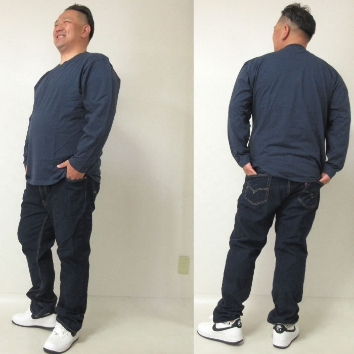 大きいサイズ メンズ Mc.S.P オーガニックコットン クルーネック 長袖Tシャツ（メーカー取寄）エムシーエスピー 3L 4L 5L 6L 7L 8L コットン 綿 大きい サイズ |  | 12