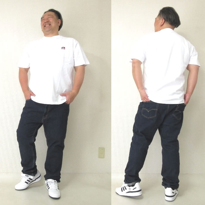 大きいサイズ メンズ コットン 綿 BEN DAVIS BEN'S ポケット 半袖 Tシャツ（メーカー取寄）ベン・デービス 3L 4L 5L 6L キングサイズ ビッグサイズ | BEN DAVIS USA | 10