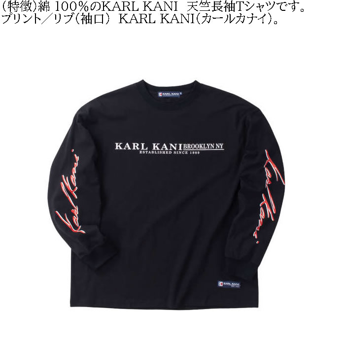 大きいサイズ メンズ KARL KANI 天竺 コットン プリント 長袖Tシャツ（メーカー取寄）カールカナイ 3L 4L 5L 6L 8L キングサイズ ビッグサイズ | Karl Kani | 07