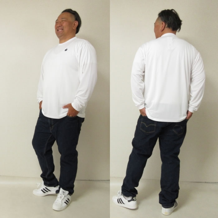 大きいサイズ メンズ LE COQ SPORTIF エコペットDRY ドライ長袖Tシャツ 吸汗速乾 紫外線 刺繍（メーカー取寄) ルコックスポルティフ 3L 4L 5L 6L |  | 10