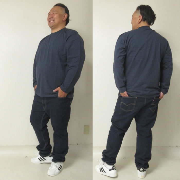 大きいサイズ メンズ Mc.S.P オーガニックコットン クルーネック 長袖Tシャツ 綿 コットン（メーカー取寄）3L 4L 5L 6L 7L 8L |  | 12