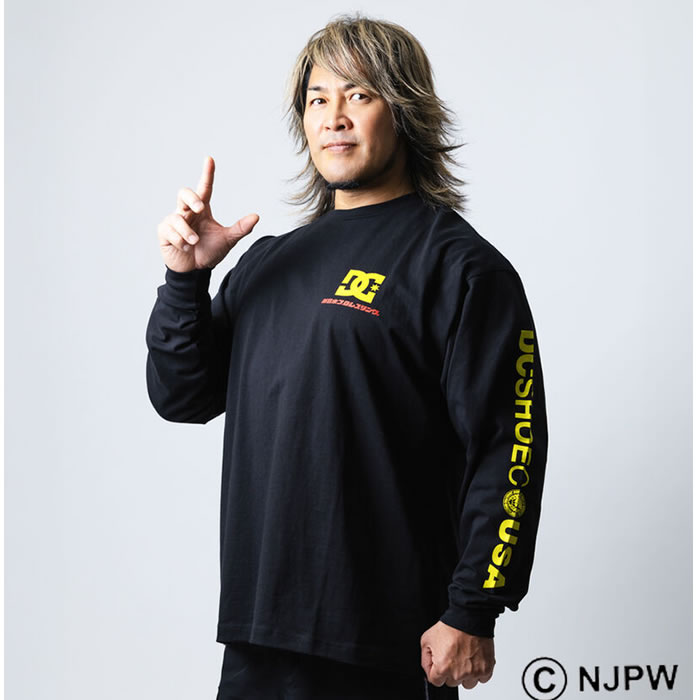 大きいサイズ メンズ DCSHOES×新日本プロレス NJPW 長袖 Tシャツ（メーカー取寄） 3L 4L 5L 6L 綿 コットン プリント 大きい サイズ キングサイズ ビッグサイズ | DC SHOES | 15