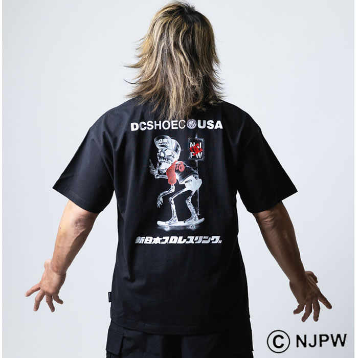 大きいサイズ メンズ DCSHOES×新日本プロレス STRONG STYLE SKULL 半袖 Tシャツ（メーカー取寄） 3L 4L 5L 6L 綿 コットン プリント サイズ キングサイズ | DC SHOES | 15