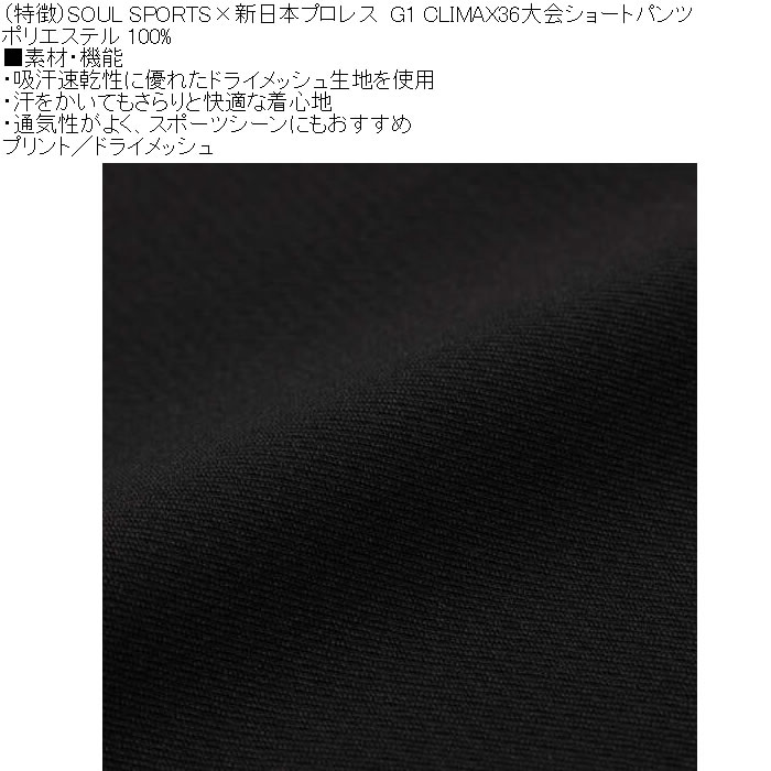 大きいサイズ メンズ SOUL SPORTS×新日本プロレス G1-CLIMAX36大会 半袖Tシャツ（メーカー取寄）プリント 吸汗速乾 ドライ メッシュ 3L 4L 5L 6L 8L |  | 06
