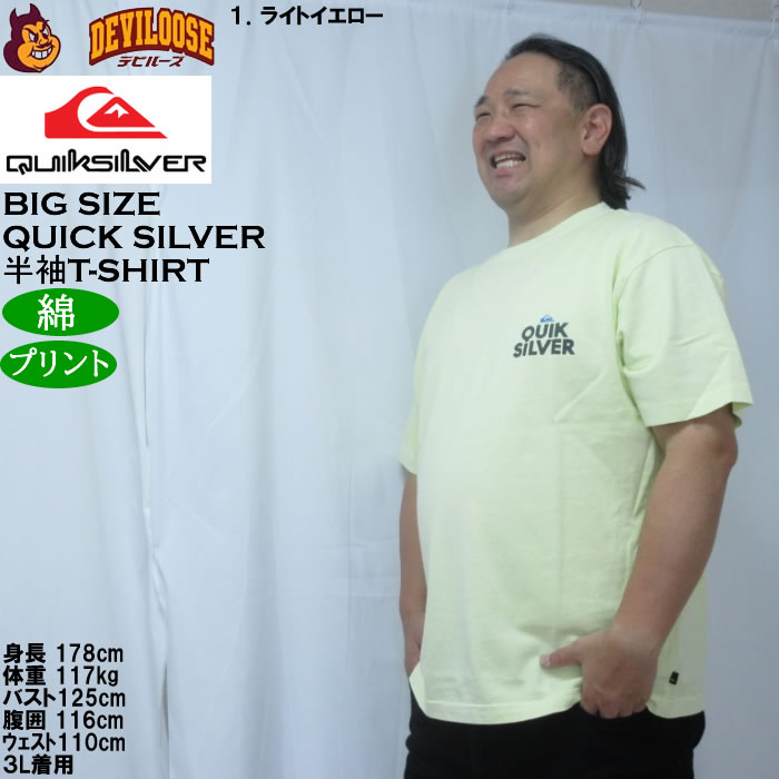 大きいサイズ メンズ Quiksilver PG FUNDAMENTAL RIDE 綿 コットン 半袖 Tシャツ（メーカー取寄）クイックシルバー 3L 4L 5L 6L | Quiksilver | 10