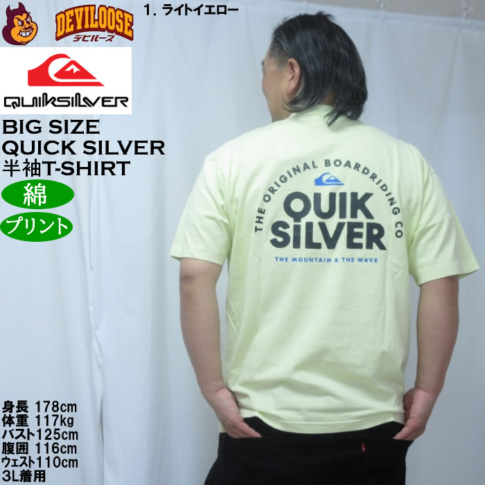 大きいサイズ メンズ Quiksilver PG FUNDAMENTAL RIDE 綿 コットン 半袖 Tシャツ（メーカー取寄）クイックシルバー 3L 4L 5L 6L | Quiksilver | 11