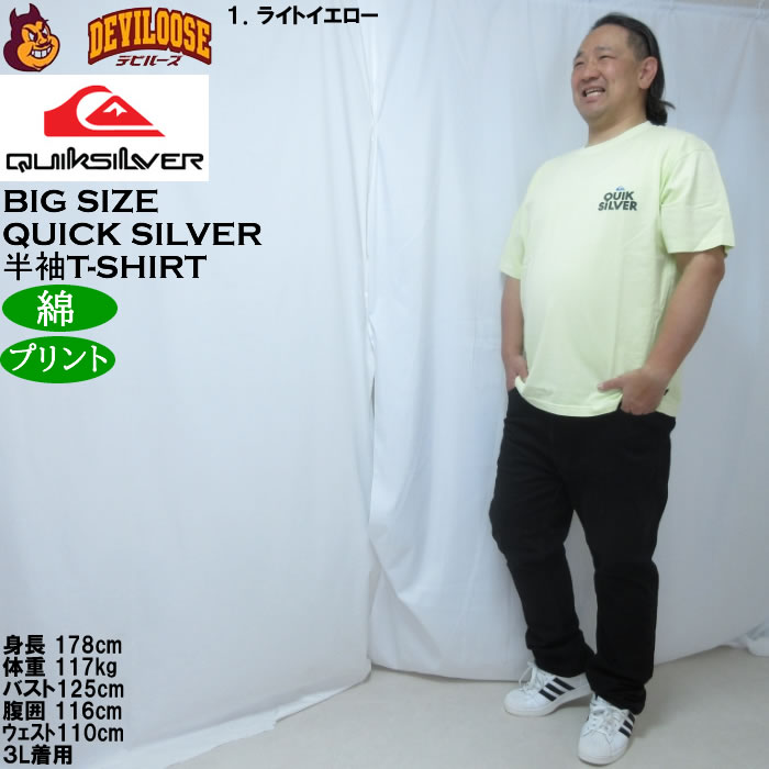 大きいサイズ メンズ Quiksilver PG FUNDAMENTAL RIDE 綿 コットン 半袖 Tシャツ（メーカー取寄）クイックシルバー 3L 4L 5L 6L | Quiksilver | 12