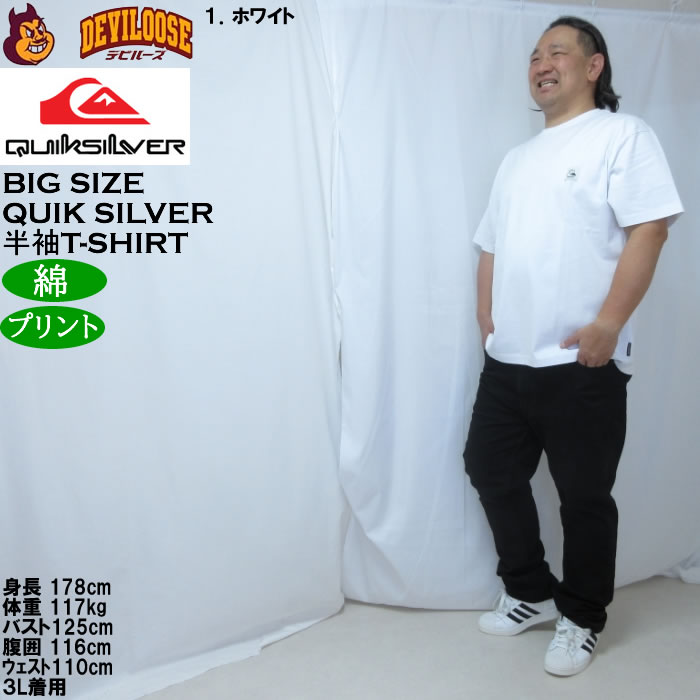 大きいサイズ メンズ Quiksilver BW HISTORY FRAME 綿 コットン 半袖Tシャツ（メーカー取寄）クイックシルバー 3L 4L 5L 6L | Quiksilver | 12