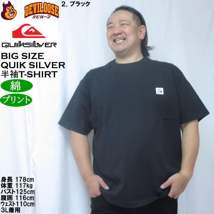 大きいサイズ メンズ Quiksilver BW HISTORY FRAME 綿 コットン 半袖Tシャツ（メーカー取寄）クイックシルバー 3L 4L 5L 6L | Quiksilver | 14