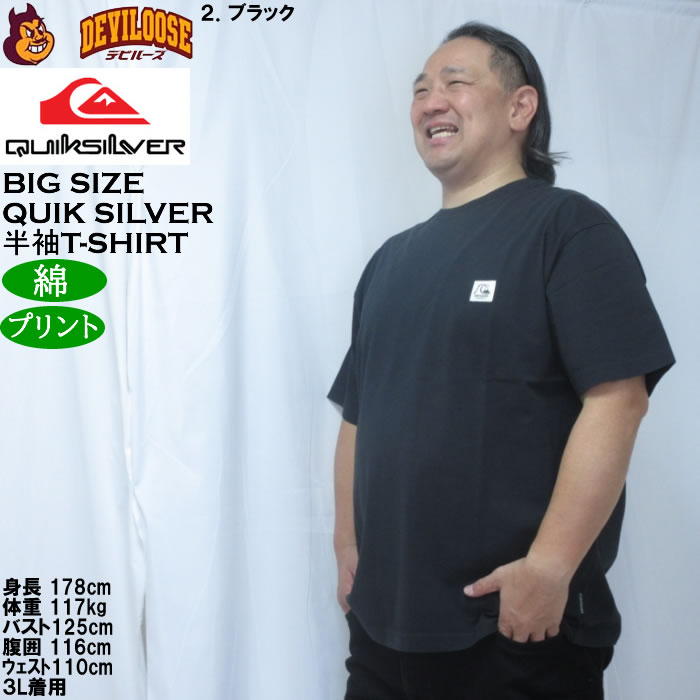 大きいサイズ メンズ Quiksilver BW HISTORY FRAME 綿 コットン 半袖Tシャツ（メーカー取寄）クイックシルバー 3L 4L 5L 6L | Quiksilver | 15
