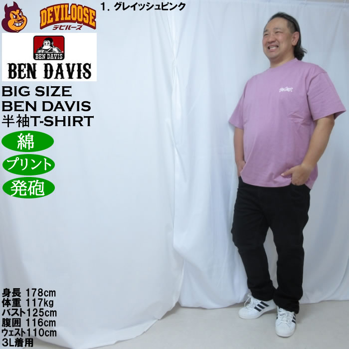 大きいサイズ メンズ BEN DAVIS グレイトフル 半袖 Tシャツ 綿 コットン（メーカー取寄）ベン・デイビス 3L 4L 5L 6L | BEN DAVIS USA | 12
