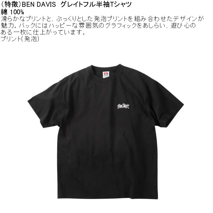 大きいサイズ メンズ BEN DAVIS グレイトフル 半袖 Tシャツ 綿 コットン（メーカー取寄）ベン・デイビス 3L 4L 5L 6L | BEN DAVIS USA | 08