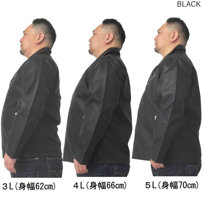(SALE価格設定)大きいサイズ キングサイズ ビッグサイズ メンズ PU ダブルライダース 3L 4L 5L ライダースジャケット メンズ レザージャケット 合成皮革 |  | 08