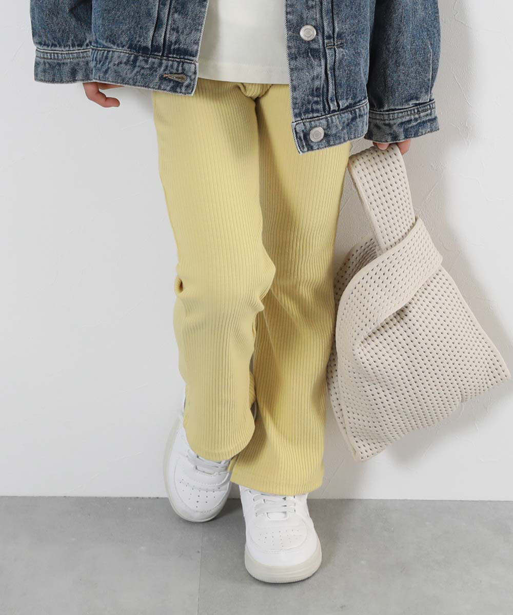 ロングパンツ 長ズボン ボトムス リブフレアパンツ キッズ 子供服 女の子  デビロック devirock | devirock | 10