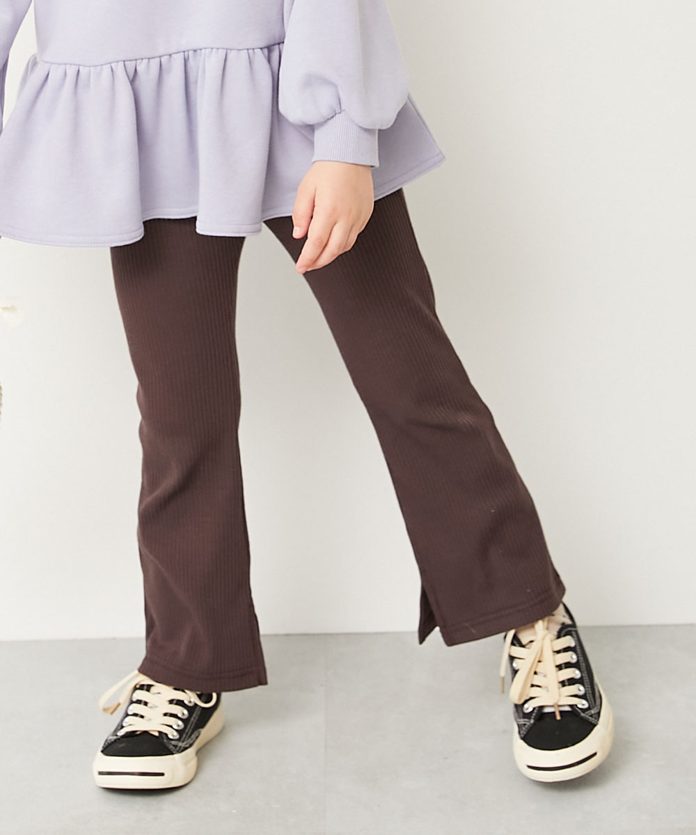 ロングパンツ 長ズボン ボトムス リブフレアパンツ キッズ 子供服 女の子  デビロック devirock | devirock | 11