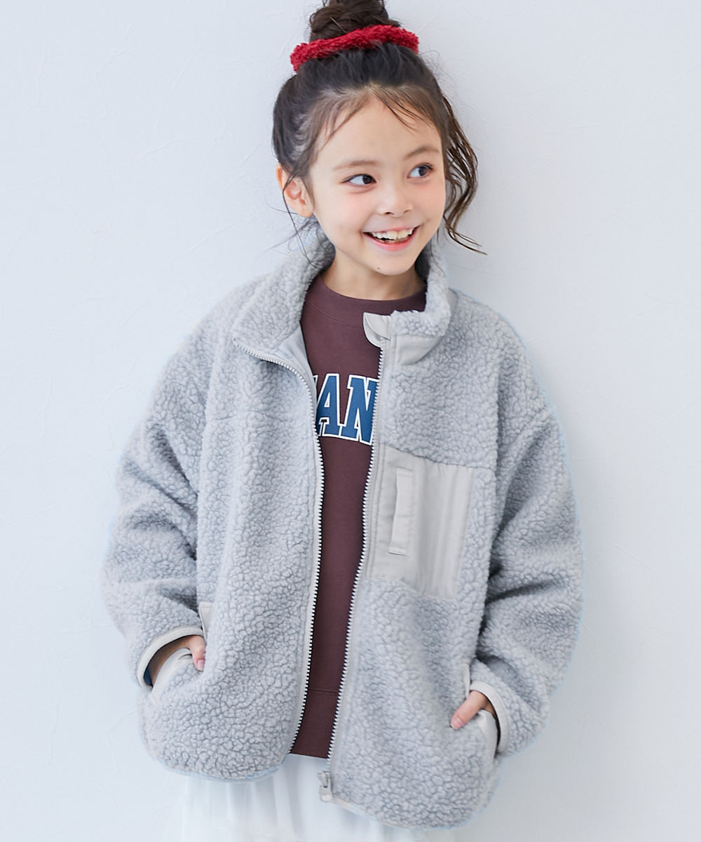 洗濯可能 防寒 上着 ブルゾン アウター ジャケット 洗える アウトドア ボアジャケット キッズ 子供服 男の子 女の子  デビロック devirock | devirock | 07