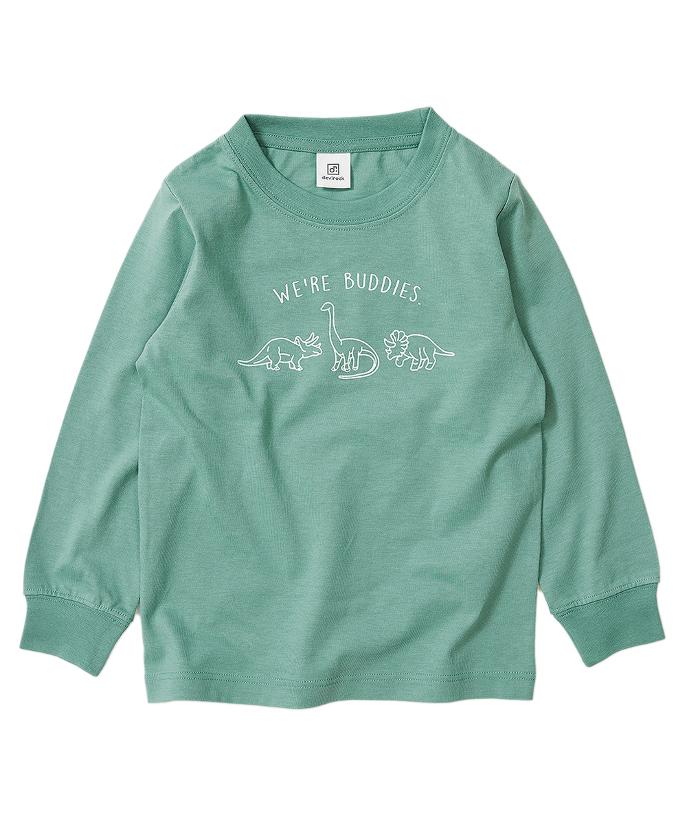 子供服 デビラボ プリント袖リブ長袖Tシャツ キッズ 男の子 女の子 長袖Tシャツ ロンT トップス 長袖 devirock デビロック  :151UDL002:devirock Yahoo!ショッピング店 - 通販 - Yahoo!ショッピング