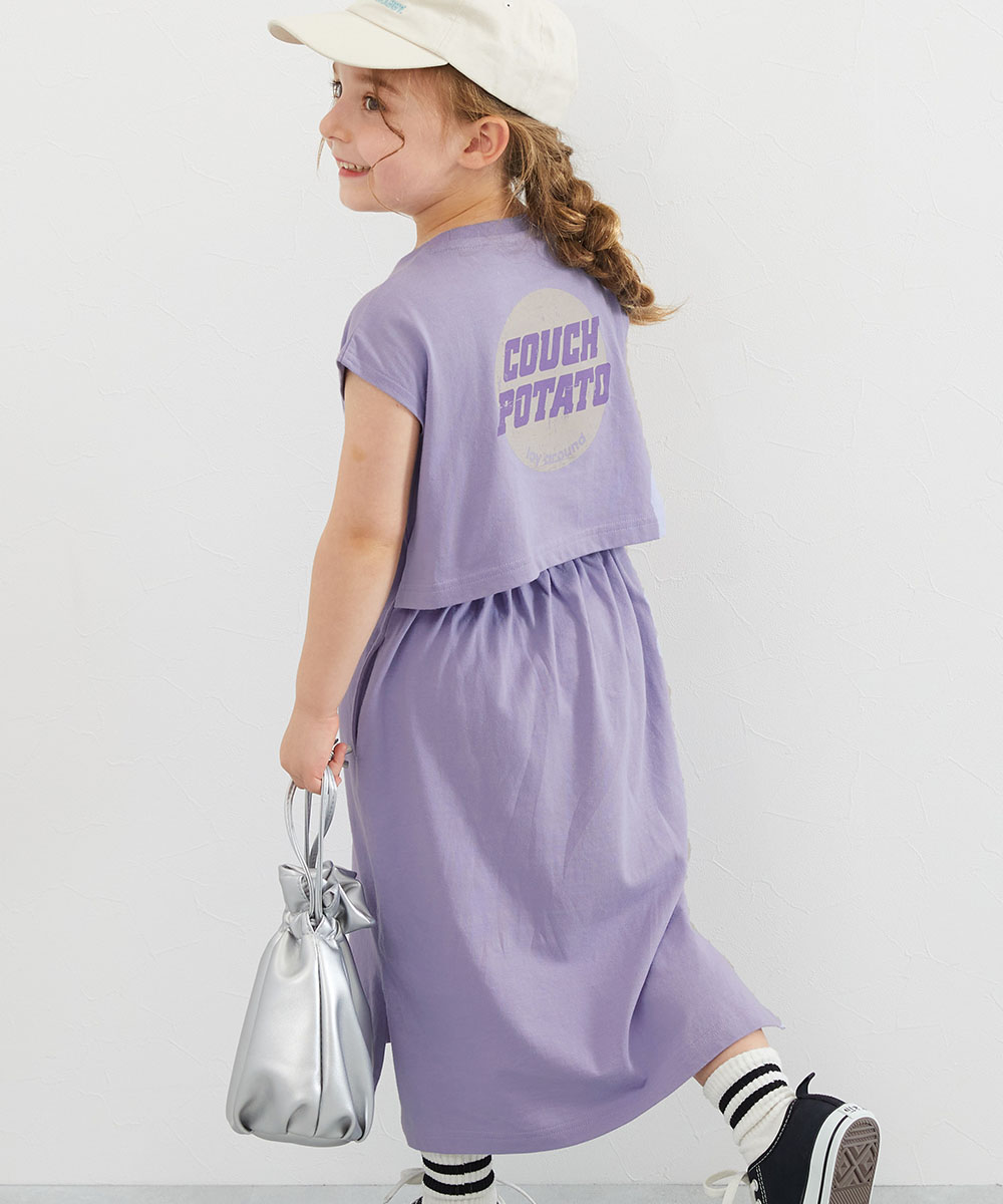 半袖ワンピース ワンピース バックデザイン 半袖ワンピース キッズ 子供服 女の子  デビロック devirock 25ss_ガールズトレンド | devirock | 07