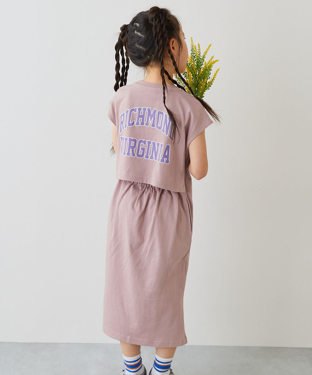 半袖ワンピース ワンピース バックデザイン 半袖ワンピース キッズ 子供服 女の子  デビロック devirock 25ss_ガールズトレンド | devirock | 10