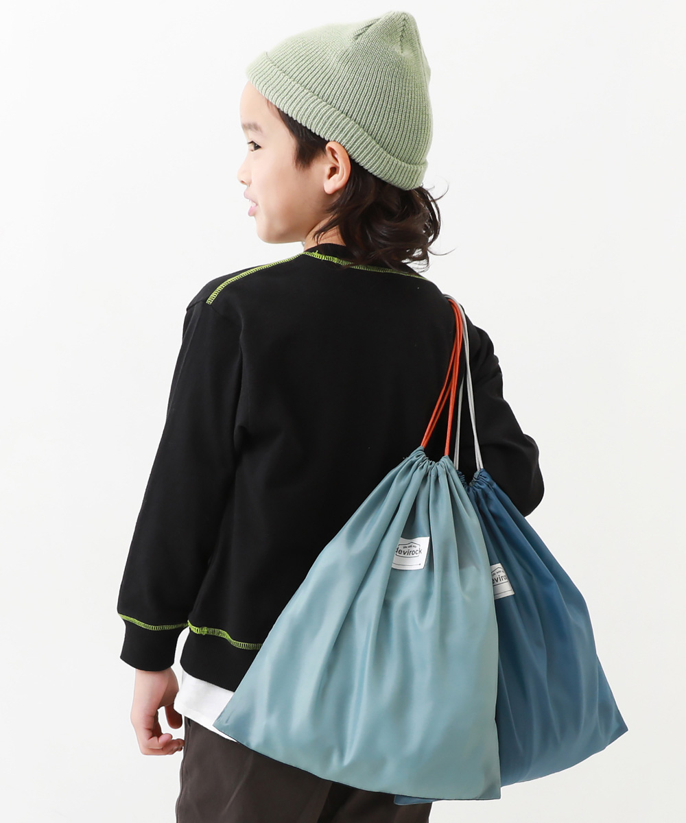 2枚セット バケット型巾着 大サイズ キッズ 子供服 男の子 女の子  デビロック devirock | devirock | 01