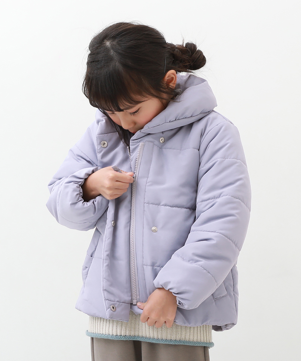 【アウトレットSALE /返品不可】子供服 洗える ガールズ 中綿ジャケット キッズ ベビー 女の子 アウター・ジャケット devirock  デビロック 22AW中重アウター