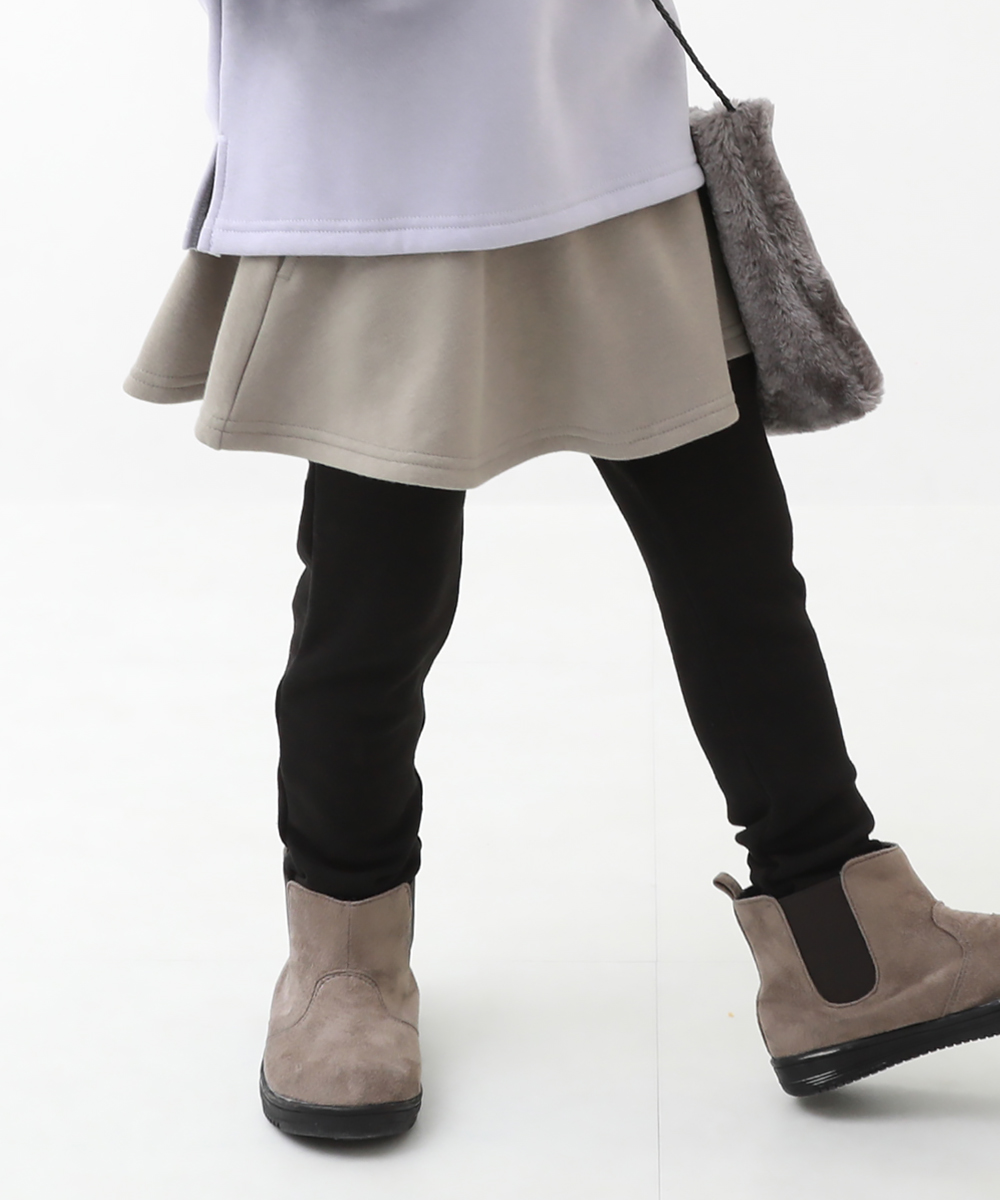 裏シャギー スカッツ キッズ スカート 子供服 女の子 RICHWARM 両側ポケット付き 10分丈 無地 ベビー服 10分丈スカッツ デビロック devirock | devirock | 02