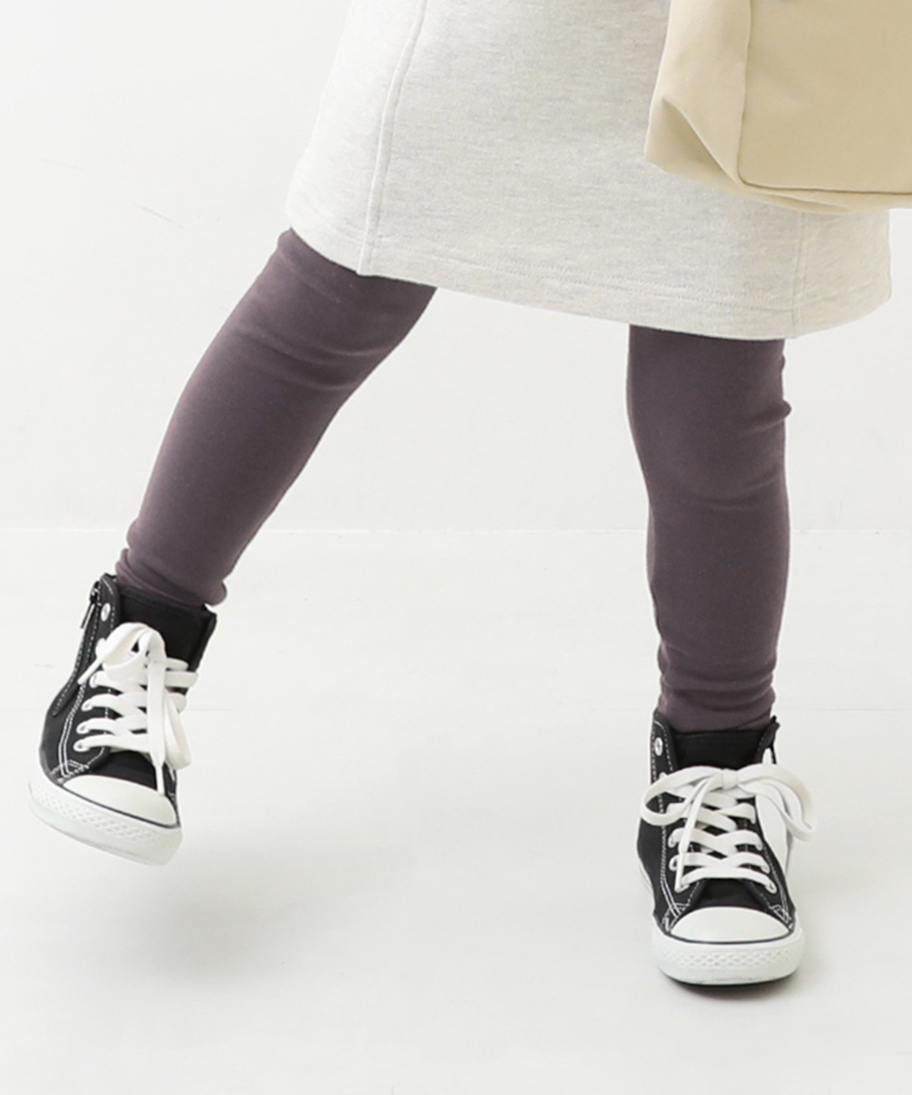 レギンス 10分丈 もちもちストレッチ 無地厚手レギンス キッズ ベビー服 子供服 女の子  デビロック devirock | devirock | 03