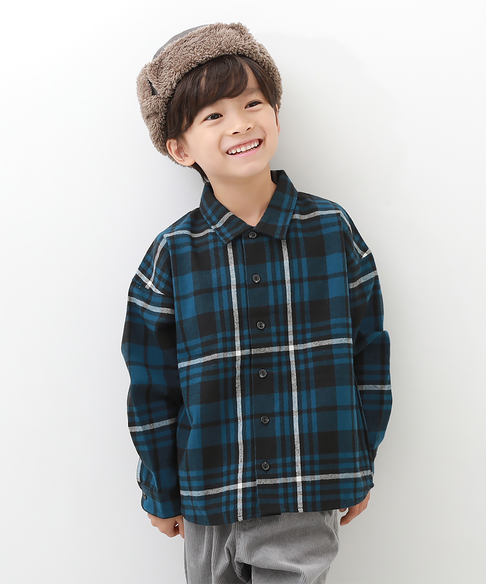 子供服 長袖ネルシャツ キッズ 男の子 女の子 シャツ トップス devirock デビロック :161UTP019:devirock  Yahoo!ショッピング店 - 通販 - Yahoo!ショッピング