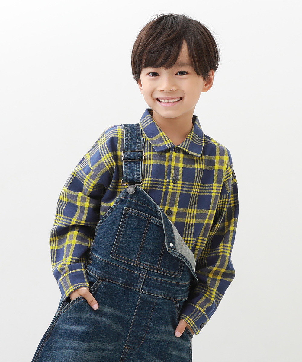 子供服 長袖ネルシャツ キッズ 男の子 女の子 シャツ トップス devirock デビロック :161UTP019:devirock  Yahoo!ショッピング店 - 通販 - Yahoo!ショッピング