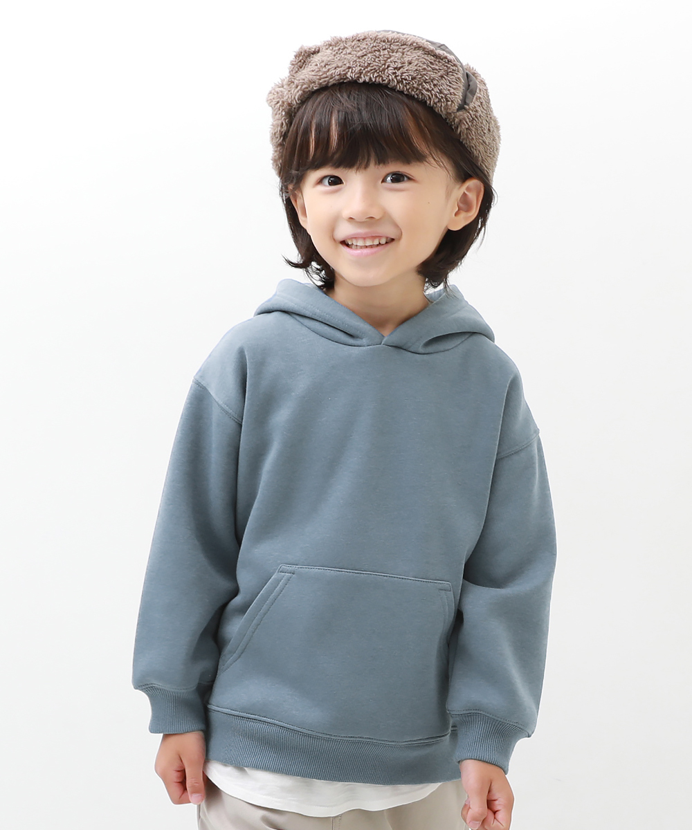 男の子　パーカー　紺色　ジップアップパー　子供服100㎝　グレー　刺繍