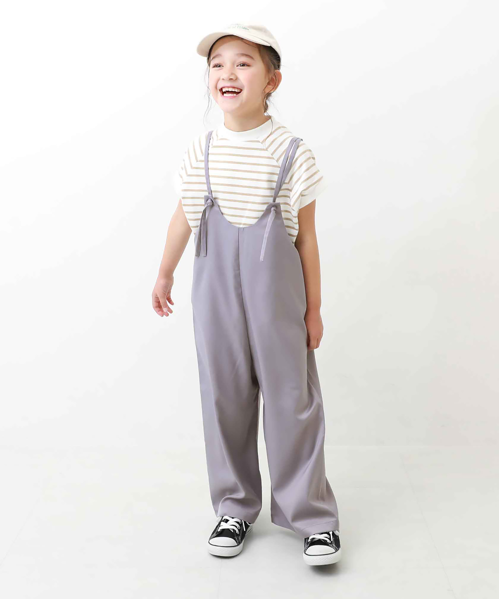 【アウトレットSALE/返品不可】子供服 水はじく 2WAYサロペット キッズ 女の子 セットアップ...