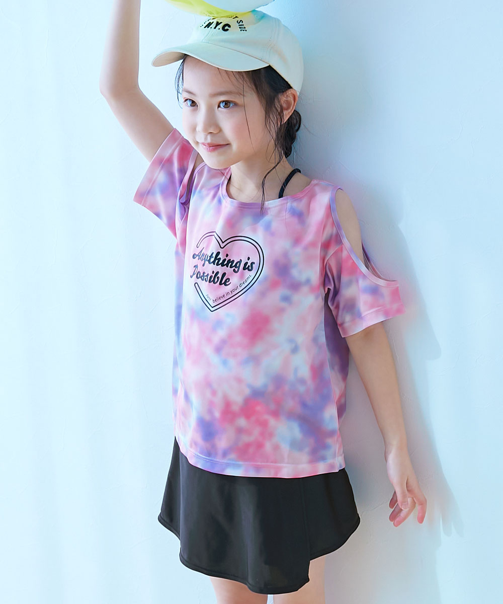 ピンク タイダイ ビキニ セット Amazon.co.jp: [ビバユー] 水着 レディース ソフトタイダイ