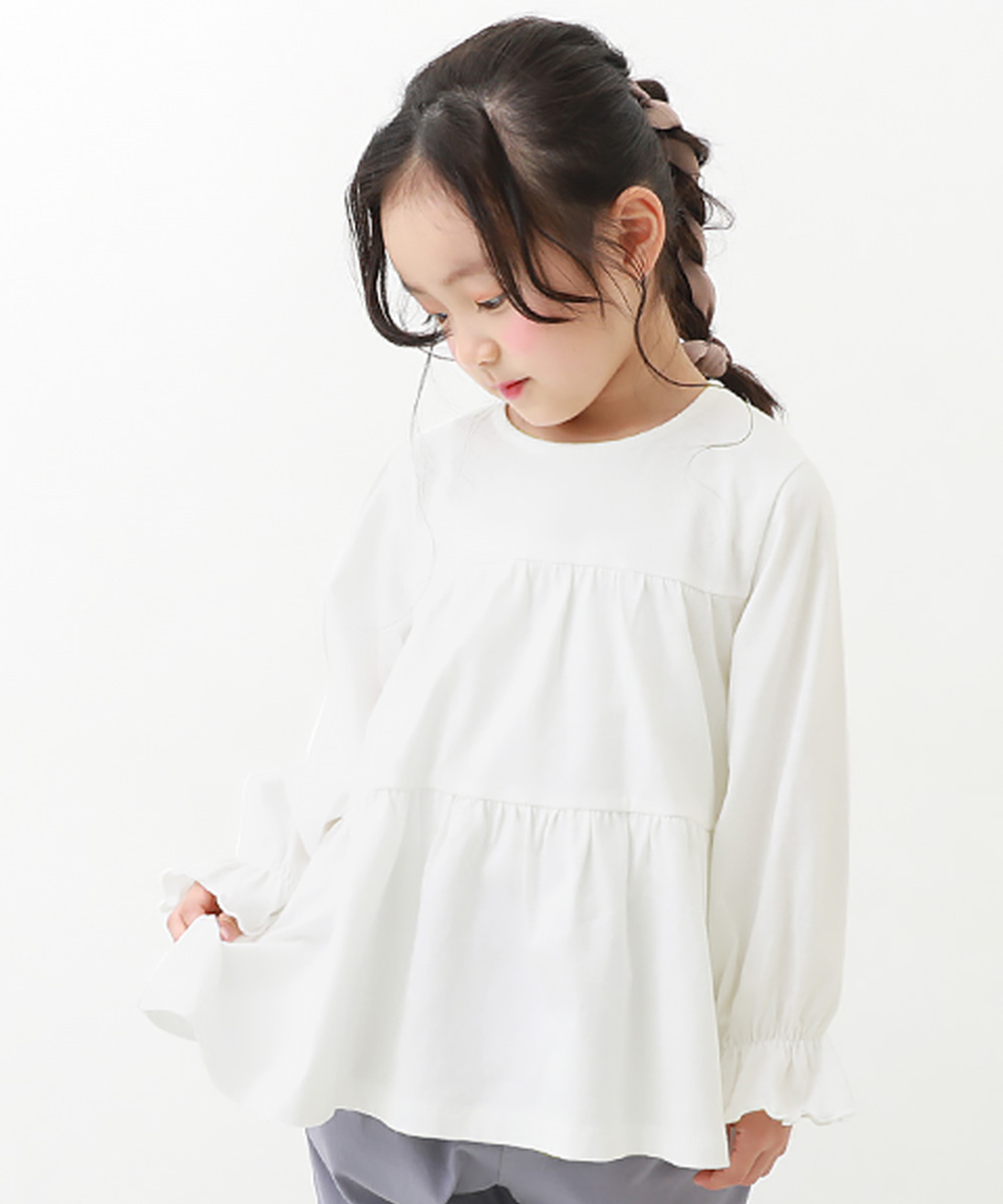 devirock（デビロック） ロンT トップス ティアード長袖チュニック