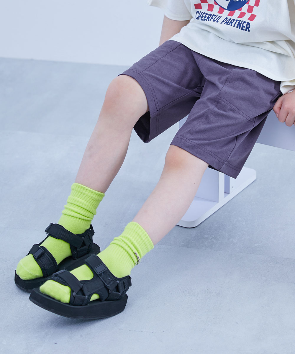 DimMoire ディムモアール BABY..ショートパンツ ブラック ボタンショートパンツ(130~160cm)(130cm ブラック): ボトム