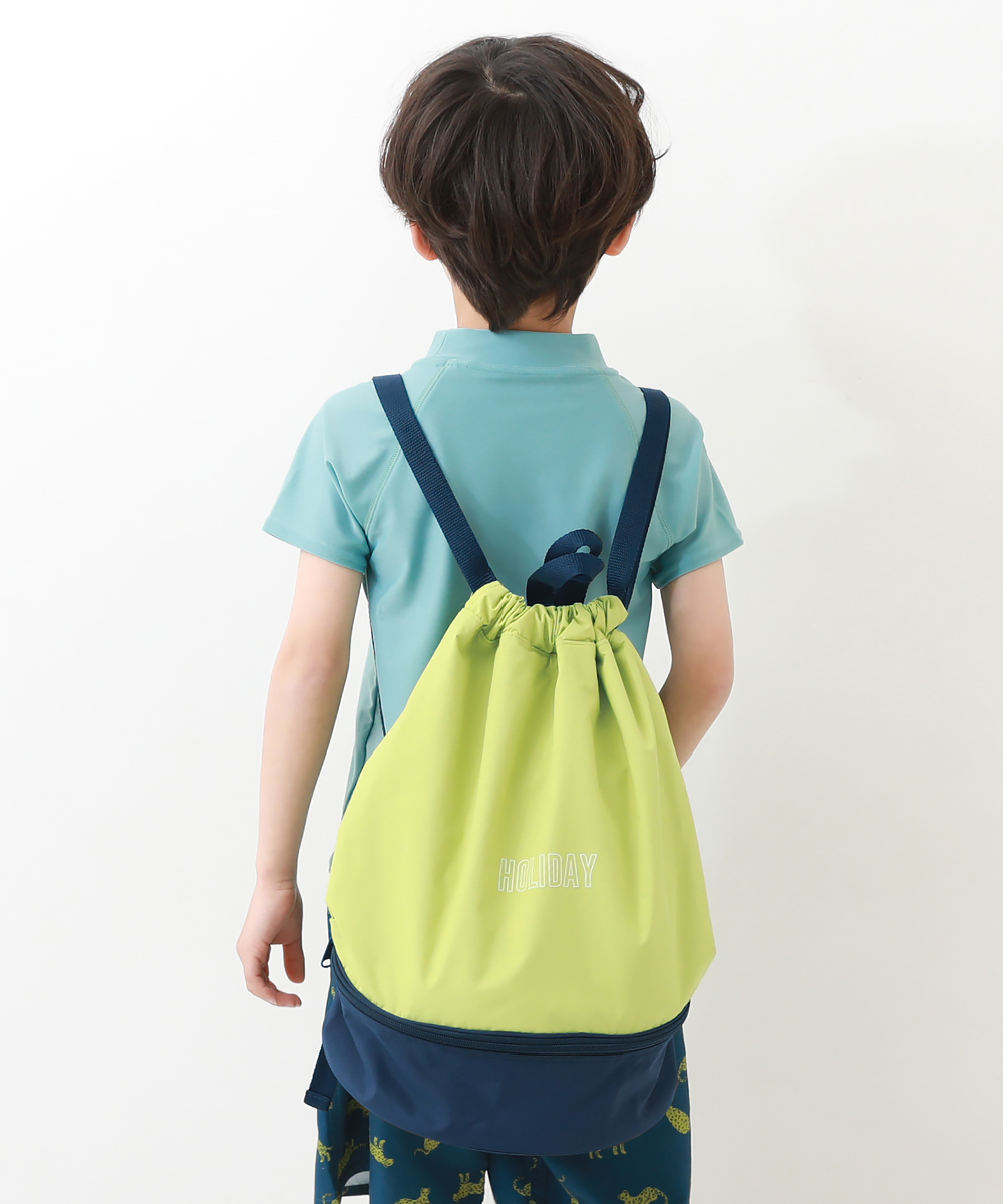 プールバッグ リュック ナップサック キッズ 子供服 男の子 女の子 水着 プールグッズ ビーチバッグ デビロック devirock | devirock | 08